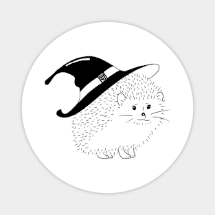 Hedgehog Witch Magnet